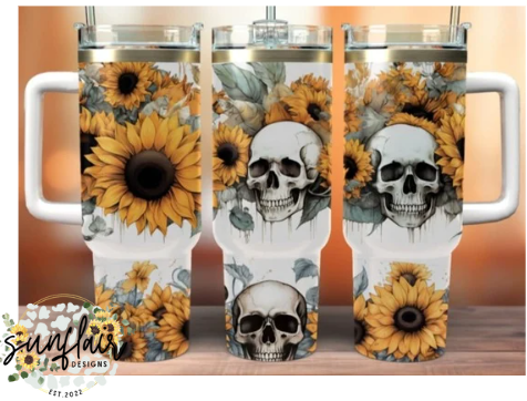 Sunflower Skull