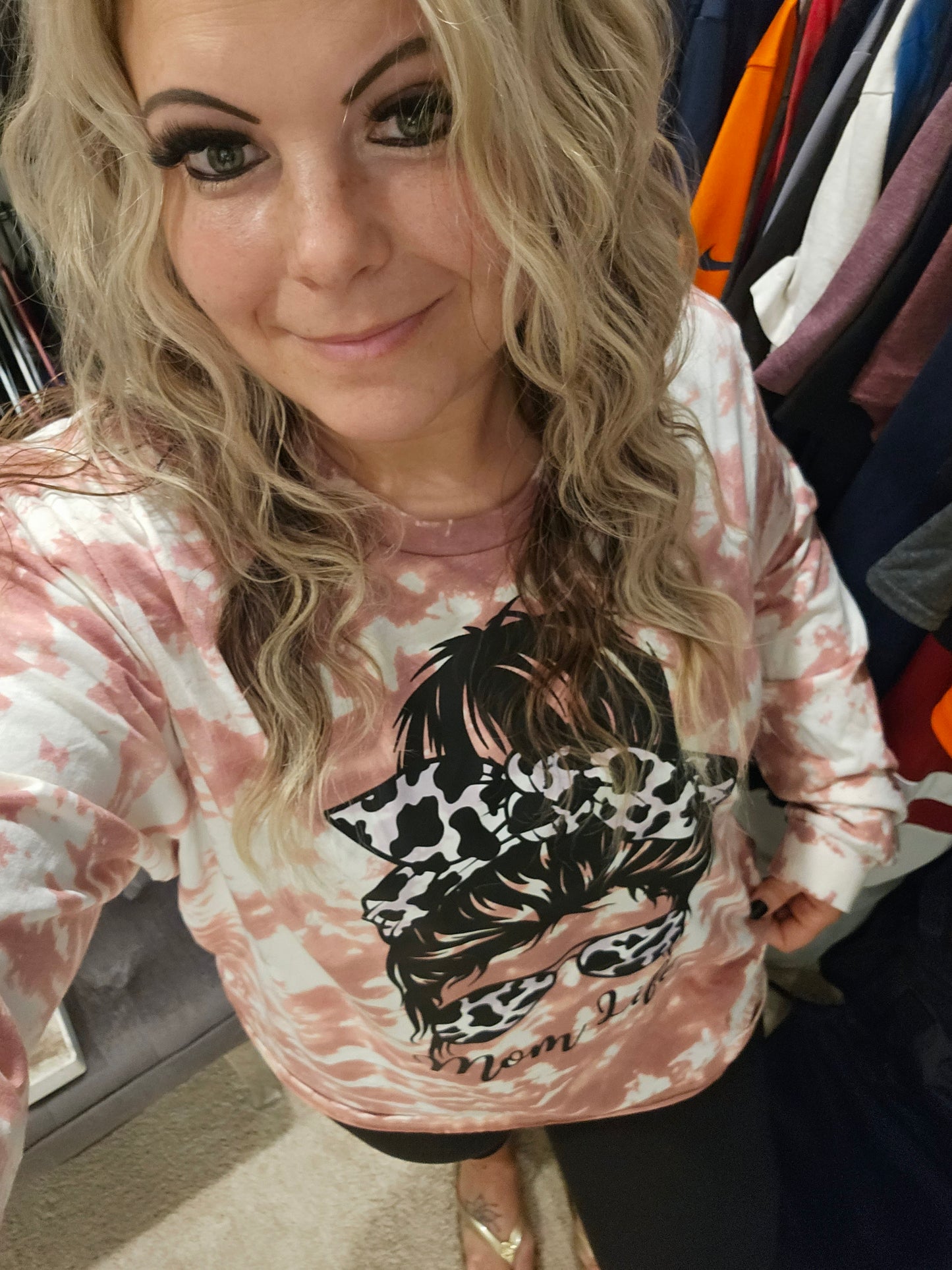 Mom Life - Cow Print