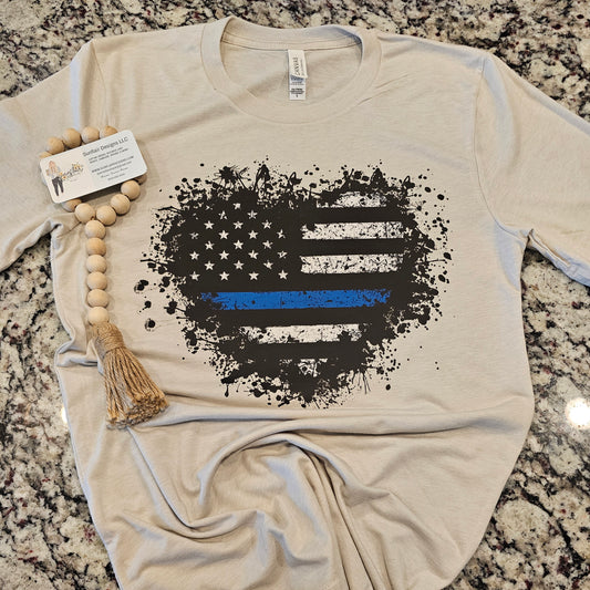 Back the Blue Heart